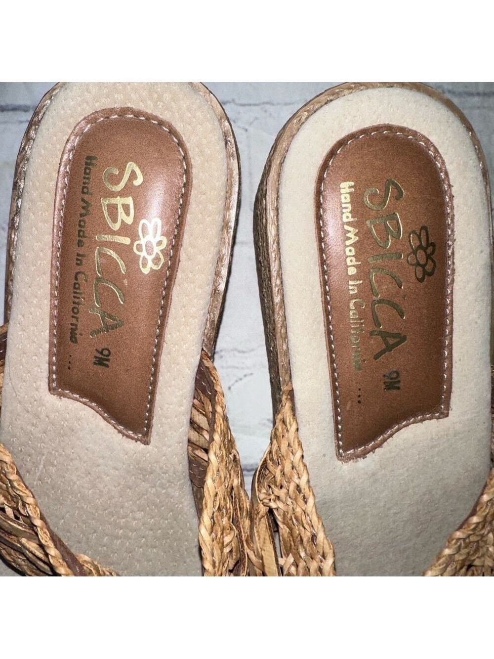 NWOT Women’s Size 9M Sbicca Claudina Wedge Sandals - Picture 5 of 6